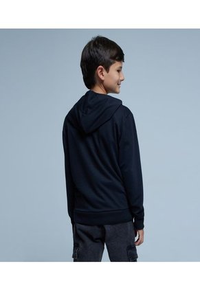 Buzo Para Niño Ostu Color Negro Material Poliester 65% Algodon 35%