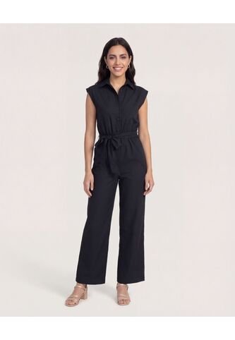 Enterizo Para Mujer Manga Sisa Color Negro Marca Ostu #40320116 Ostu