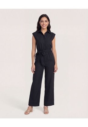 Enterizo Para Mujer Manga Sisa Color Negro Marca Ostu #40320116