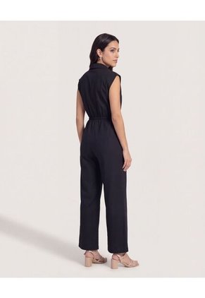 Enterizo Para Mujer Manga Sisa Color Negro Marca Ostu #40320116