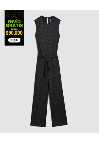 Enterizo Para Niña Manga Sisa Color Negro Marca Ostu #90320011 Ostu