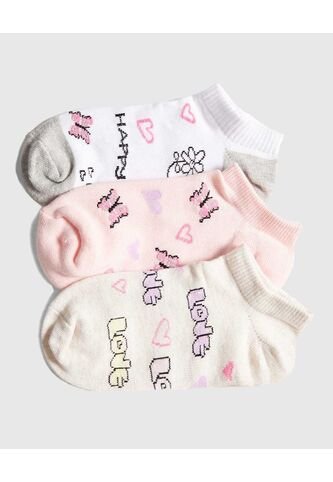 Medias Infantil Niña Invisible Color Negro Marca Ostu #90980122 Ostu