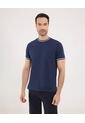 Camiseta Para Hombre Manga Corta Color Azul Marca Ostu #60090902 de Ostu