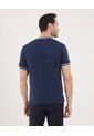 Camiseta Para Hombre Manga Corta Color Azul Marca Ostu #60090902 de Ostu