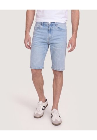 Bermuda Slim Essential Denim  Para Hombre Azul Ostu Ostu