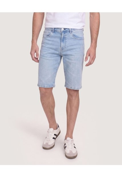 Bermuda Slim Essential Denim  Para Hombre Azul Ostu