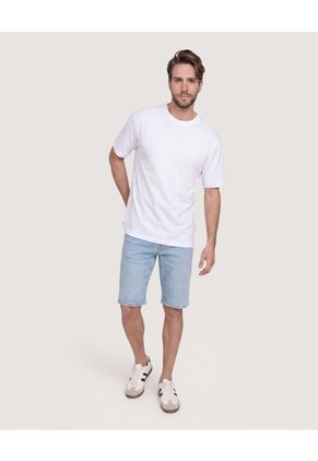 Bermuda Slim Essential Denim Para Hombre Azul Ostu