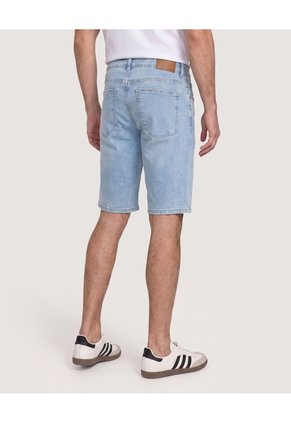 Bermuda Slim Essential Denim Para Hombre Azul Ostu