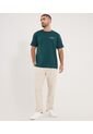Camiseta Para Hombre Manga Corta Cuello Redondo Color Verde Marca Ostu #60091845 de Ostu