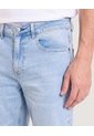 Bermuda Slim Essential Denim  Para Hombre Azul Ostu de Ostu