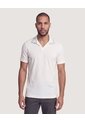 Polo Texturizado Cuello Contraste  Para Hombre Crema Ostu de Ostu