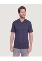 Polo Cuello Bomber Texturizado  Para Hombre Azul Ostu de Ostu