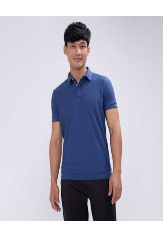 Polo Para Hombre Cuello Tejido Sin Bolsillo Color Azul  Marca Ostu #60110729 Ostu