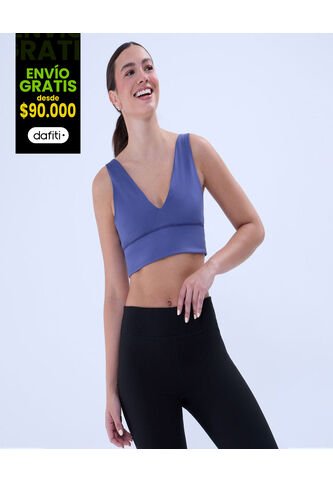 Top Para Mujer Top Color Azul  Marca Ostu #40220386 Ostu