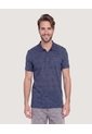 Polo Tricot Textura Premium  Para Hombre Azul Ostu de Ostu