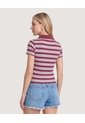 Polo Cropped  Para Mujer Vino Ostu de Ostu