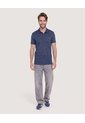 Polo Tricot Textura Premium  Para Hombre Azul Ostu de Ostu