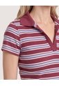 Polo Cropped  Para Mujer Vino Ostu de Ostu