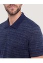 Polo Tricot Textura Premium  Para Hombre Azul Ostu de Ostu