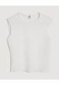 Camiseta Manga Sisa Texturizada  Infantil Niña Crema Ostu de Ostu