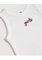 Camiseta Tipo Tank Para Niña  Infantil Niña Crema Ostu de Ostu