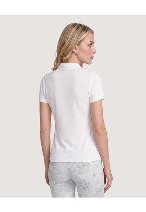 Polo Texturizada Essential Para Mujer Blanco Ostu