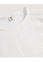 Camiseta Manga Sisa Texturizada  Infantil Niña Crema Ostu de Ostu