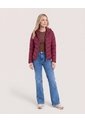 Chaqueta Acolchada  Para Mujer Vino Ostu de Ostu