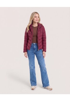 Chaqueta Acolchada  Para Mujer Vino Ostu