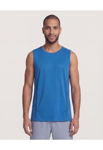 Camiseta Manga Sisa Texturizada  Para Hombre Azul Ostu Ostu