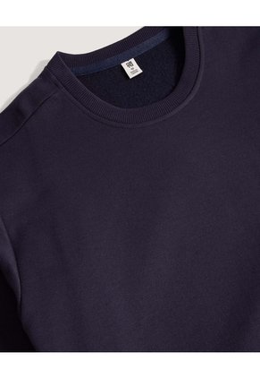 Buzo Unicolor Cuello Redondo Para Niño Infantil Niño Azul Ostu