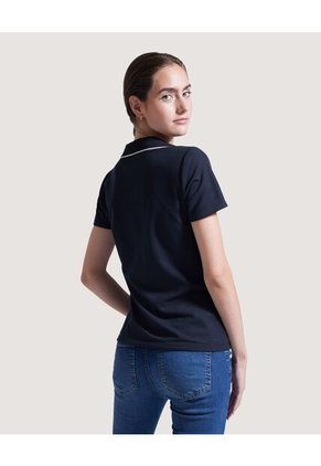 Polo Para Mujer Manga Corta Color Negro Marca Ostu #40110137