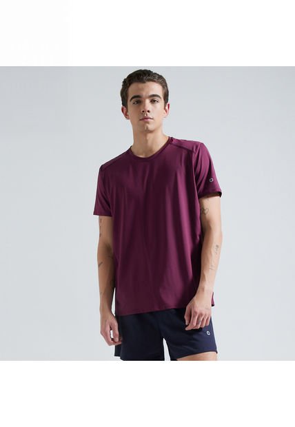 Camiseta Para Hombre Manga Corta Color Vino Marca Ostu #60091060