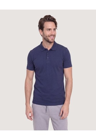 Polo Basica  Para Hombre Azul Ostu Ostu