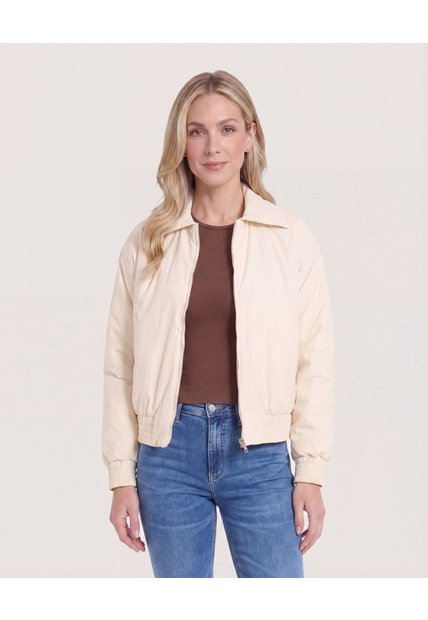 Chaqueta Acolchada  Para Mujer Crema Ostu