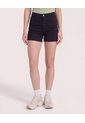 Short Mom Tiro Alto  Para Mujer Negro Ostu de Ostu