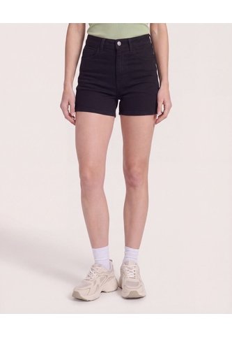 Short Mom Tiro Alto  Para Mujer Negro Ostu Ostu