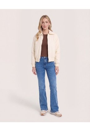 Chaqueta Acolchada  Para Mujer Crema Ostu