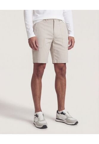 Bermuda  Para Hombre Regular Corto Color Beige Marca Ostu #60100492 Ostu