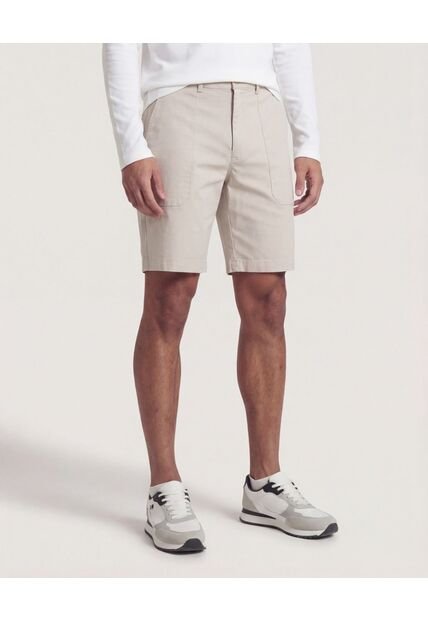 Bermuda  Para Hombre Regular Corto Color Beige Marca Ostu #60100492