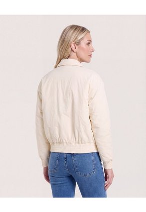 Chaqueta Acolchada  Para Mujer Crema Ostu