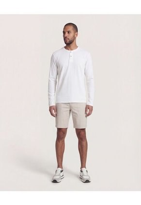 Bermuda  Para Hombre Regular Corto Color Beige Marca Ostu #60100492