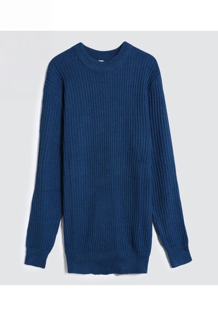 Saco Para Hombre Cuello Redondo Color Azul  Marca Ostu #60330040