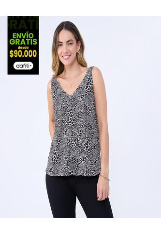 Blusa Para Mujer Manga Sisa Color Negro Marca Ostu #40121116 Ostu