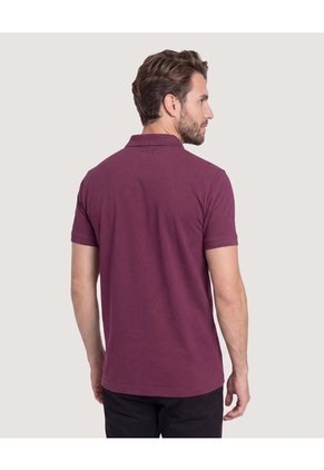 Polo Basica Para Hombre Vino Ostu