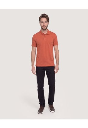Polo Basica Para Hombre Naranja Ostu