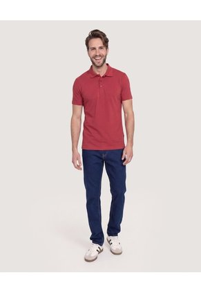 Polo Basica Para Hombre Vino Ostu