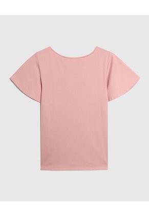 Camiseta Para Mujer Manga Corta Color Rosado  Marca Ostu #40092008