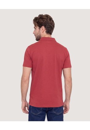 Polo Basica Para Hombre Vino Ostu