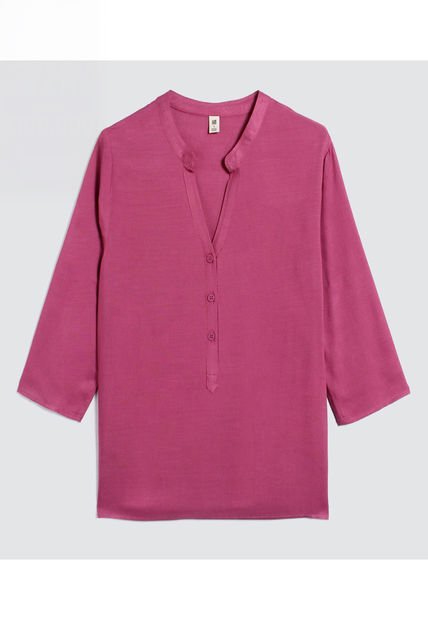 Blusa Para Mujer Manga 3/4 Color Morado Marca Ostu #40120981